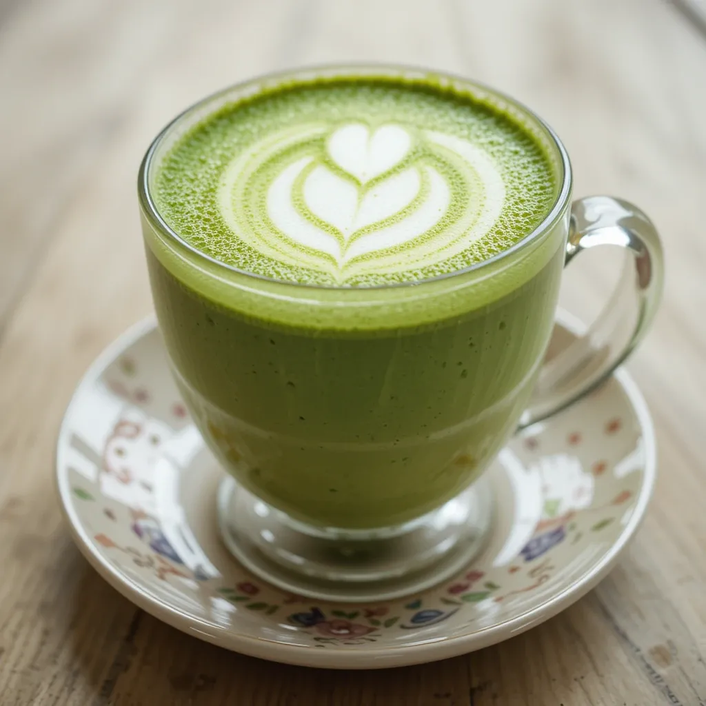 Matcha Latte : Recette Maison Simple et Bienfaits Santé Inattendus 7 matcha latte servi