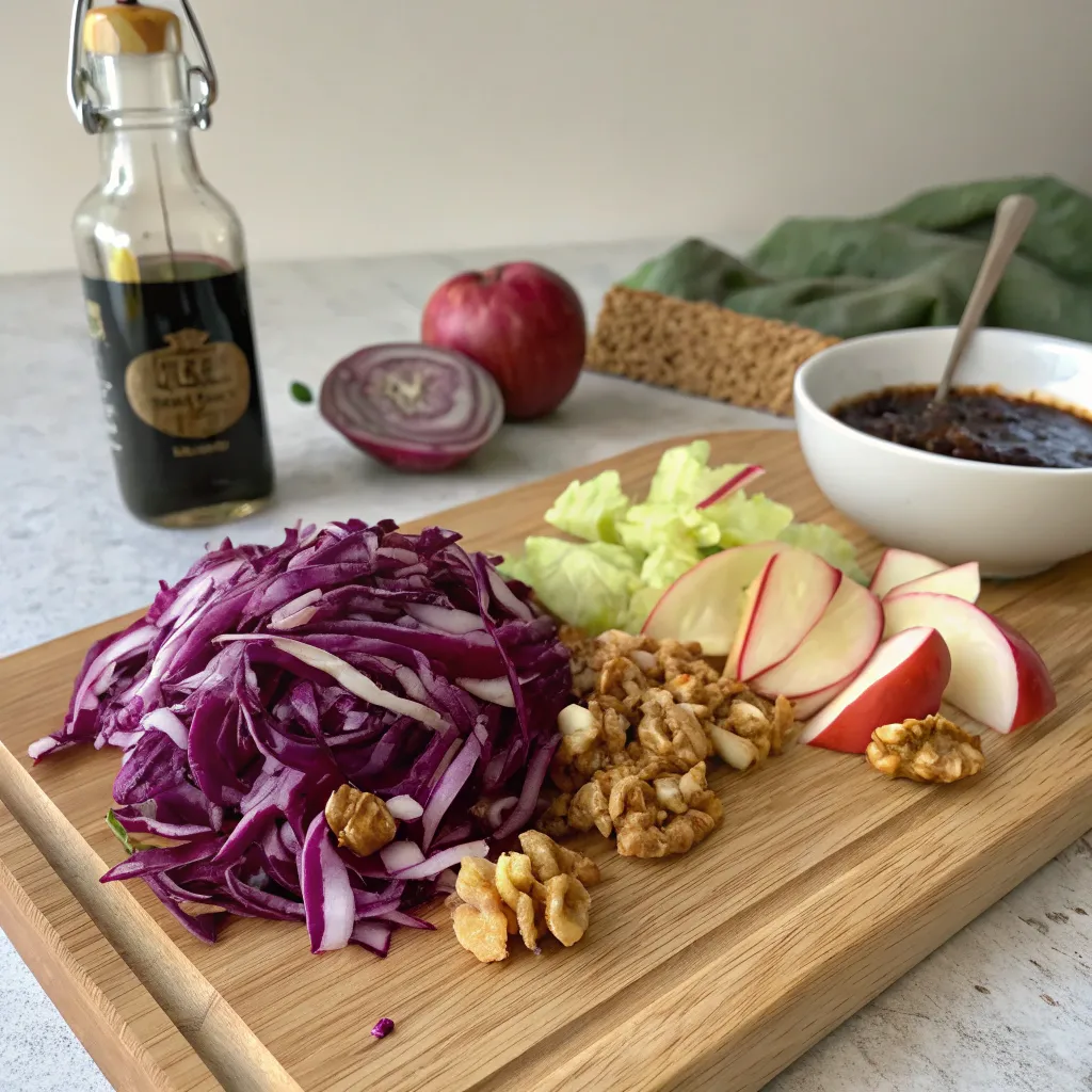 Salade Chou Rouge Originale : L'Effet Surprise 5 ingrédients salade chou rouge crus