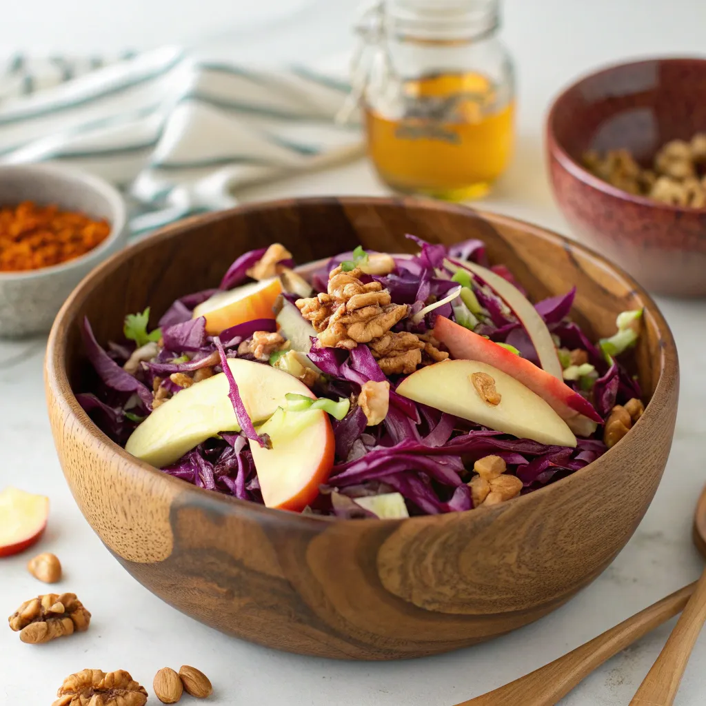 Salade Chou Rouge Originale : L'Effet Surprise 7 salade chou rouge croquante dans un saladier