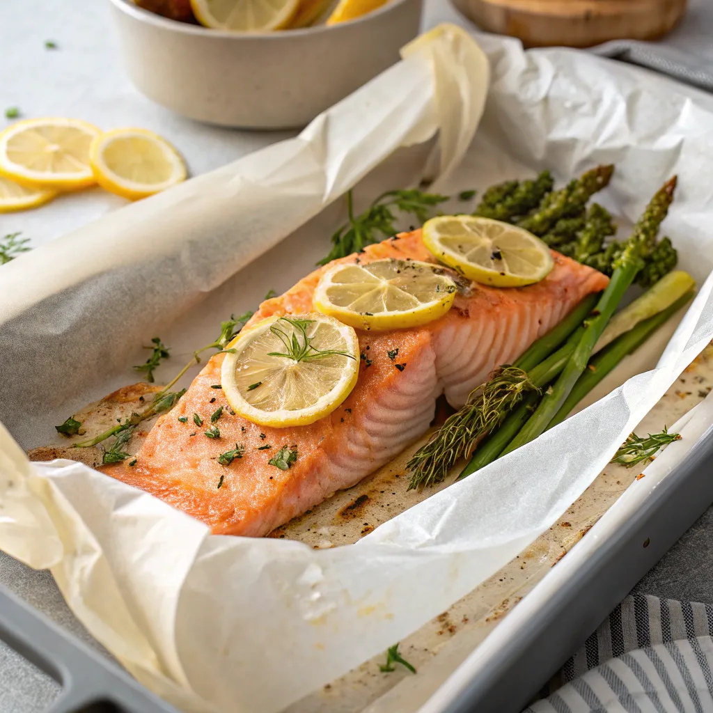 Papillote Saumon Four : Un Plaisir Simple à Savourer Sans Culpabilité 4 crevettes sautées pour accompagnement papillote saumon