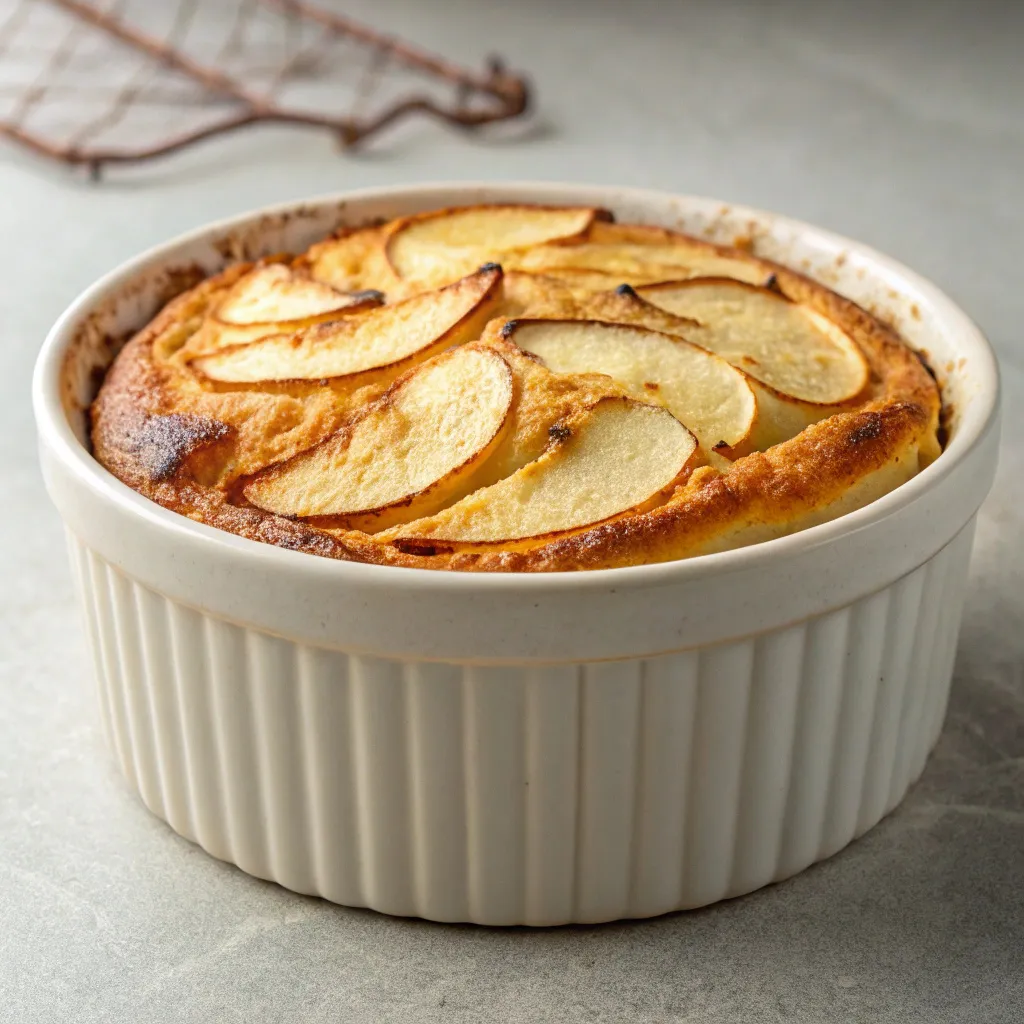 Flognarde Aux Pommes Plaisir Simple Et Sincère 6 flognarde aux pommes entière sur planche en bois