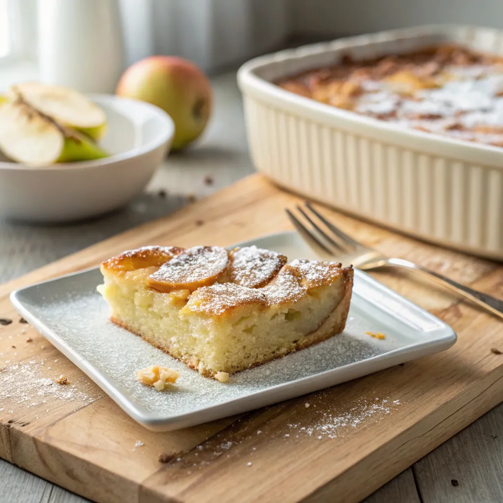 Flognarde Aux Pommes Plaisir Simple Et Sincère 5 part de flognarde aux pommes moelleuse