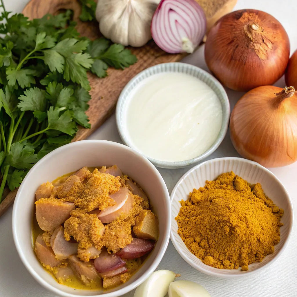 Poulet Au Curry Une Recette Simple Et Gourmande 4 Poulet mariné aux épices pour un curry maison