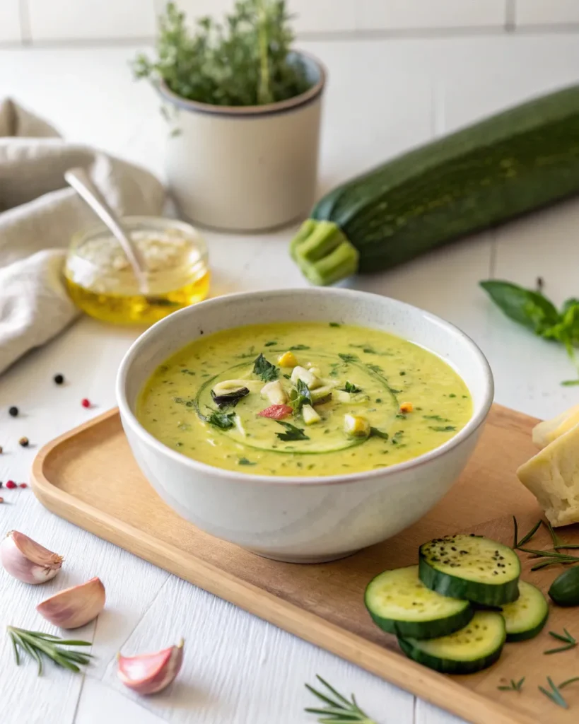 Velouté De Courgettes Irrésistible : Recette Simple Qui Fait Fondre 6 soupe-courgette-cremeuse