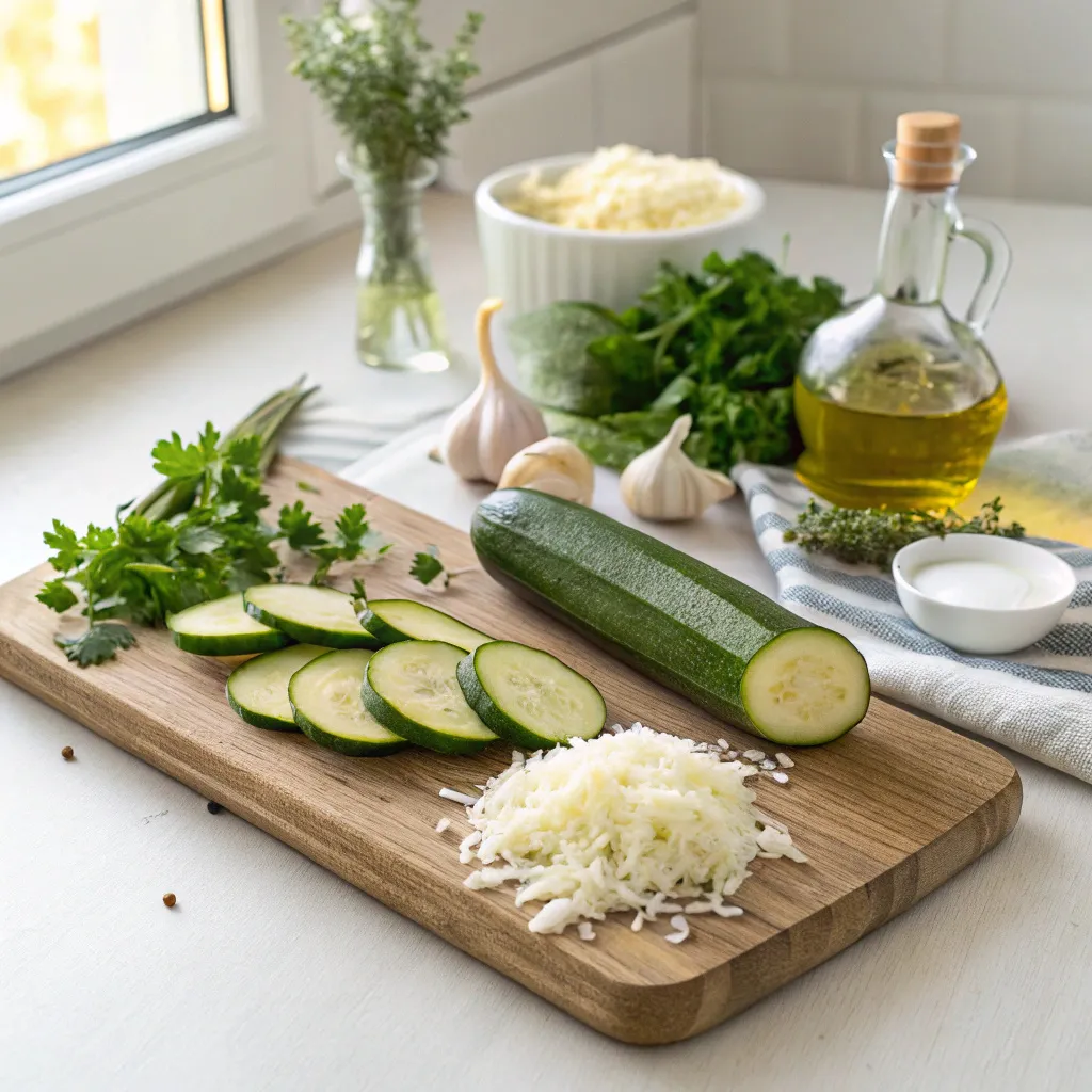 Courgette Recette Estivale Simple Et Saine 3 Ingrédients frais pour courgette recette