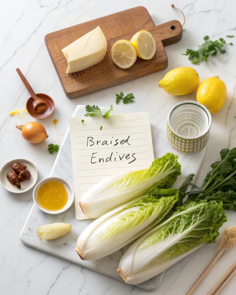 Endives Braisees Faciles Special Famille 3 ingrédients recette endives braisées