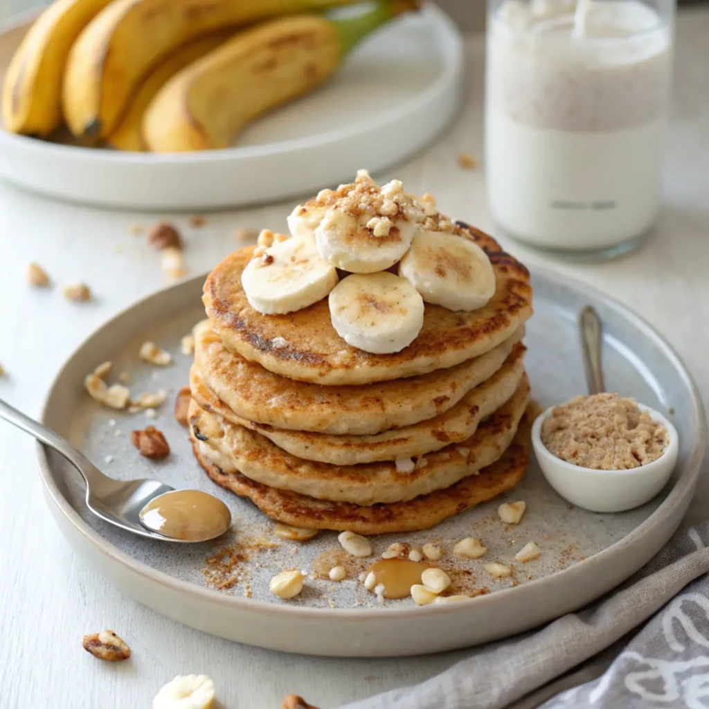 Version sans whey des pancakes protéinés