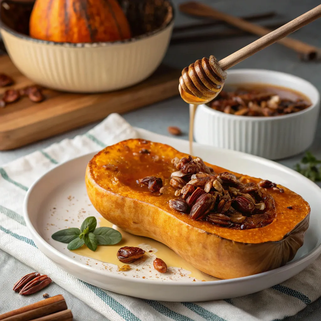 Butternut Au Four Plat Simple Aux Ingrédients Magiques