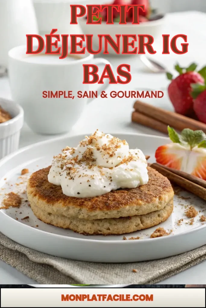 Galette au son d’avoine IG bas avec fromage blanc