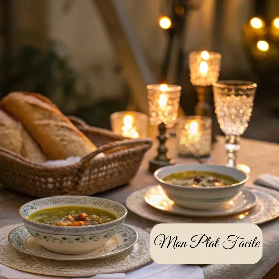 Soupe au pistou : Recette traditionnelle, astuces et secrets provençaux 8 Table d’été avec chandelles