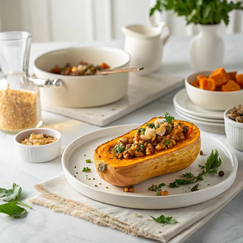 Butternut Farcie : Élégante, Simple, Savoureuse 4 butternut farcie à la viande hachée gratinée
