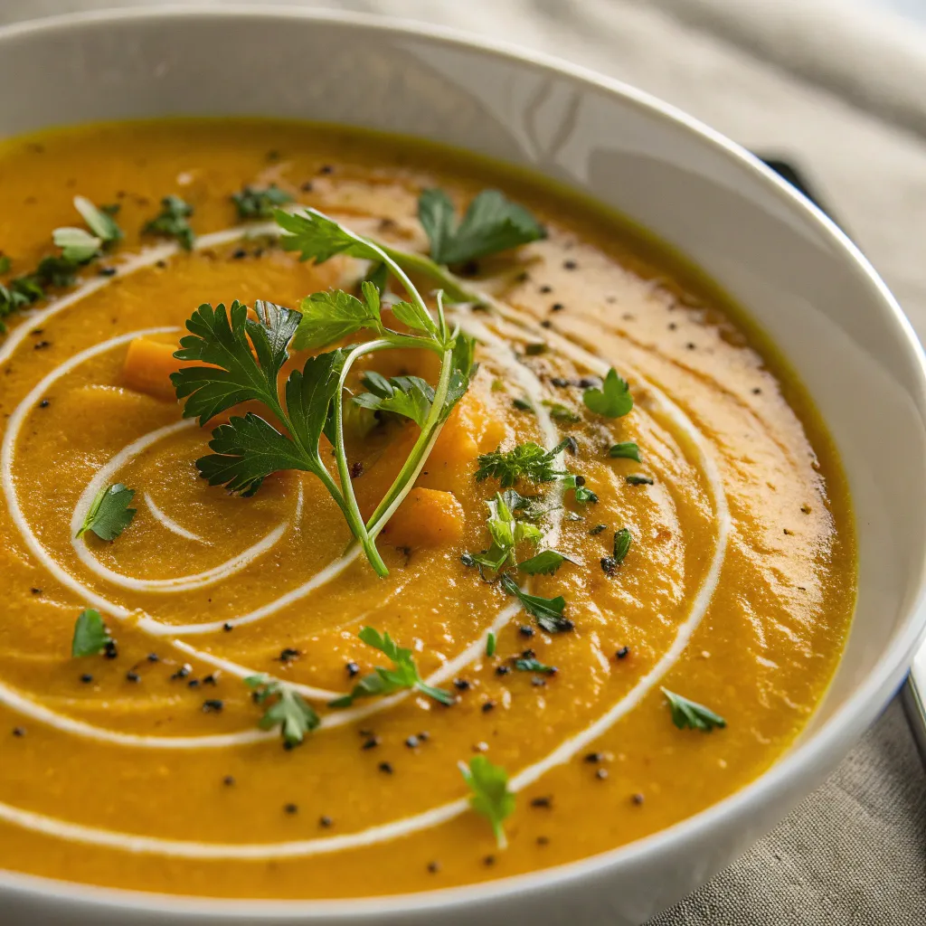 Comment Faire Une Soupe Au Chou- Fleur 2025 ? La Recette Simple Et Ses Variations Gourmandes 6 Velouté de légumes d’hiver au lait de coco et herbes fraîches