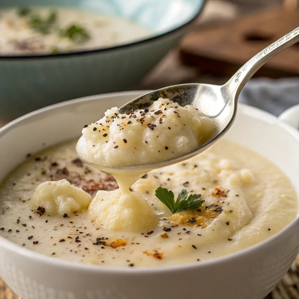 Velouté de Chou-Fleur Traditionnel facile et crémeuse