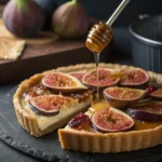tarte aux figues fraiches nappée de miel