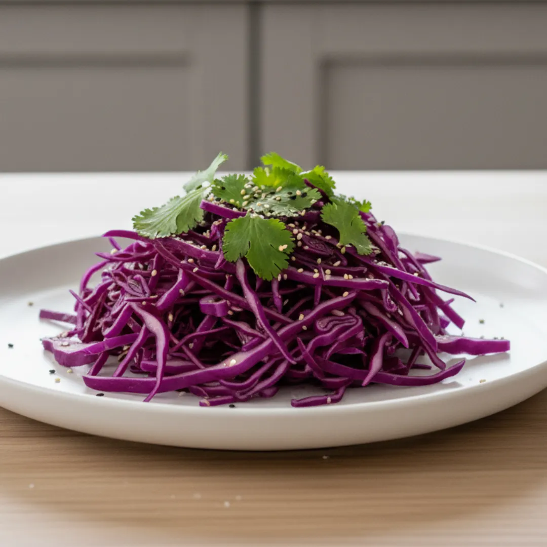 Chou Rouge Mariné Japonais Fait Maison : Simple Et Délicieux 7 Salade de chou rouge assaisonnée