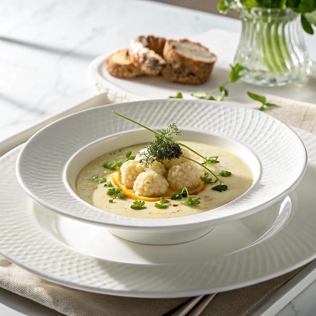 Velouté chou fleur crémeux et léger recette saine et gourmande