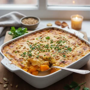 Irrésistible Gratin de Courge Butternut Facile 3 gratin de courge butternut doré et crémeux dans un plat à gratin en céramique