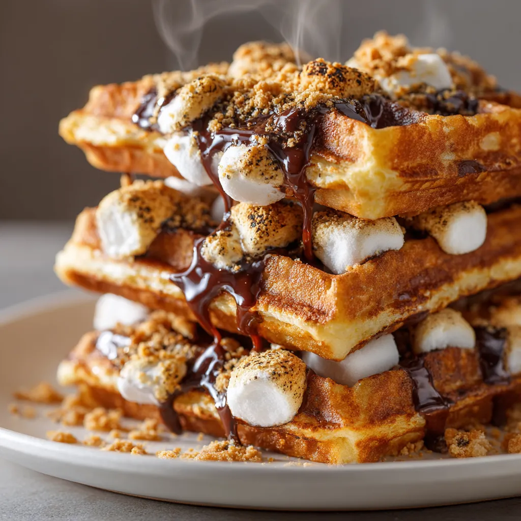 Les Incroyables Gaufres S&rsquo;mores Exquises