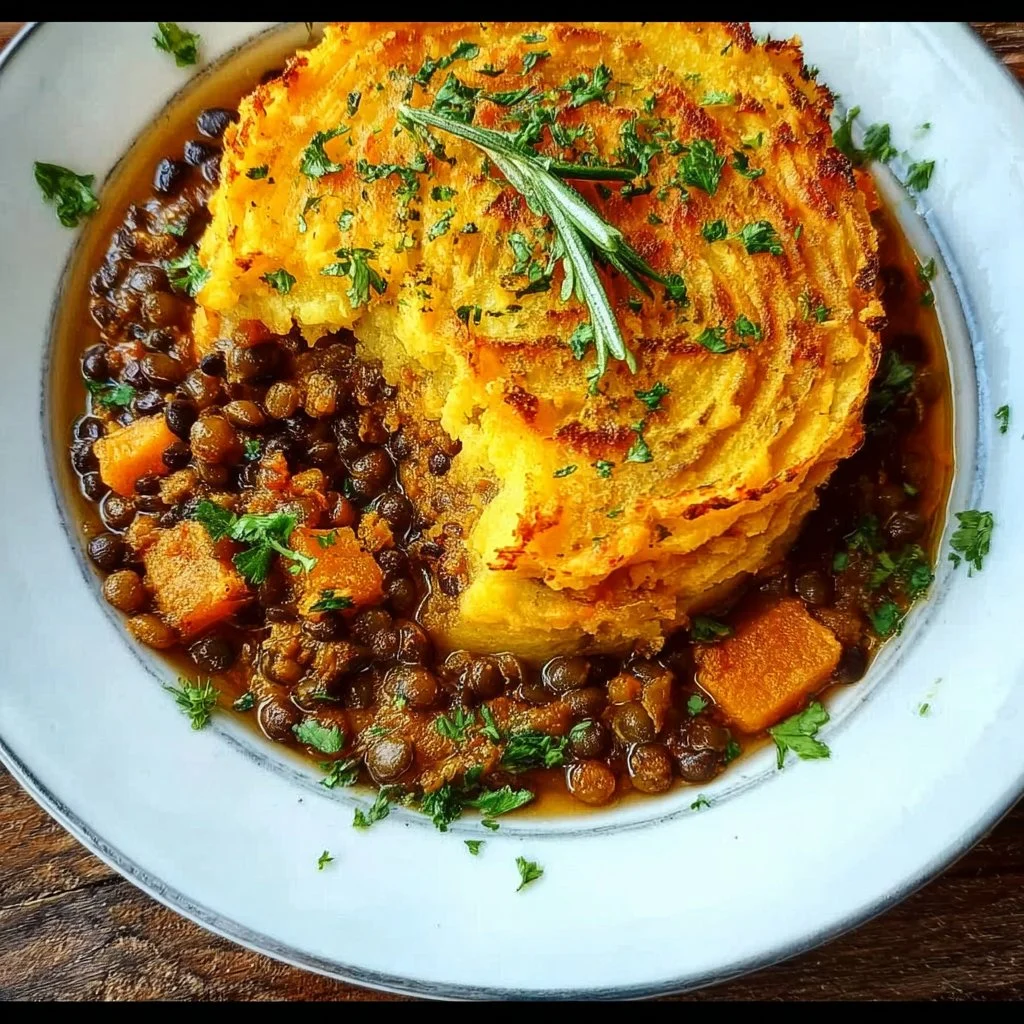 Parmentier végan Potimarron Lentilles