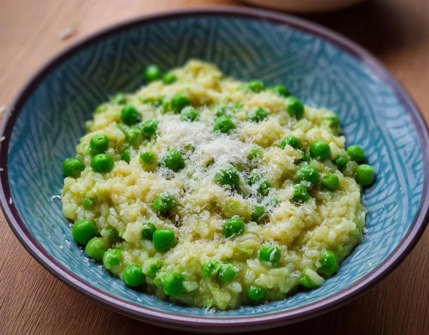Recette Risotto aux petits pois et parmesan