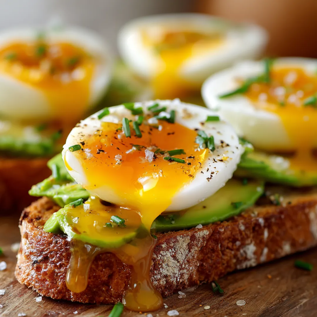 oeufs mollets au jaune coulant