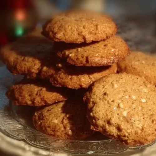 Biscuits de Noël aux noix avec une touche festive et délicieuse.