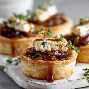 Irrésistibles Mini Tartelettes Chèvre Miel & Oignon Caramélisé 5 Mini Tartelettes Chèvre Miel & Oignon Caramélisé