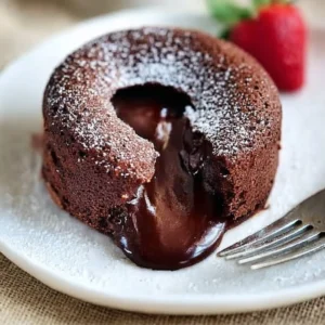 Coulant au chocolat au cœur fondant