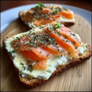 Croque Saumon Fumé et Boursin