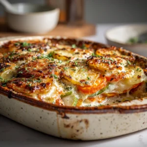 Gratin aux Trois Légumes