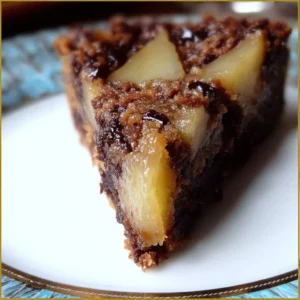 Gâteau moelleux aux poires et chocolat