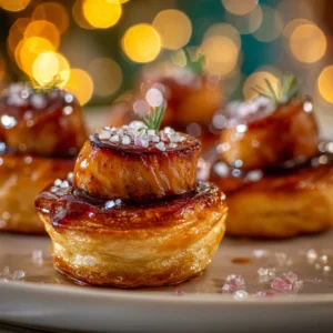 Mini tatin de foie gras.