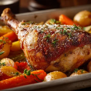 Cuisse de dinde au four juteuse