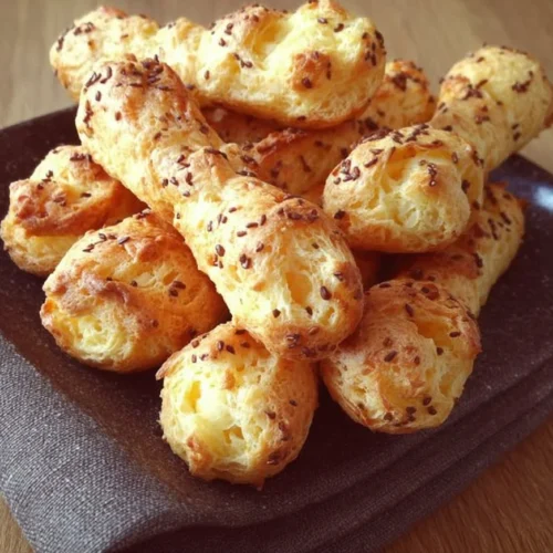 Gougères 3 Assortiment de gougères dorées au fromage, parfaites pour un apéritif festif.