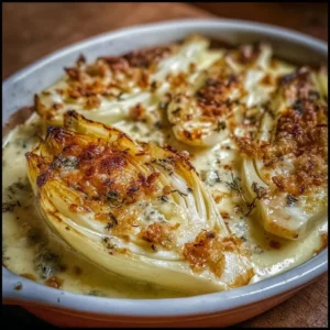 Gratin d&rsquo;endives au Roquefort