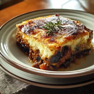 Moussaka Grecque Énormément Délicieuse