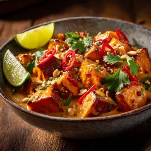 Patates Douces Thaï aux Cacahuètes