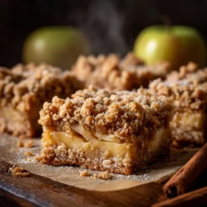barres crumble pomme avoine