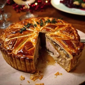 Tourte de Fêtes au Canard et Foie Gras