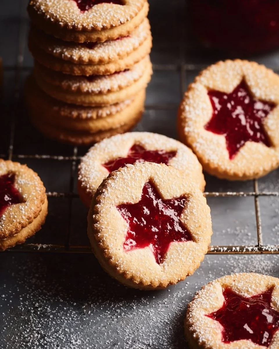 Biscuits sablés faits maison à la confiture, doux et croustillants
