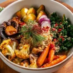 Bol Bouddha Nourrissant riche en ingrédients sains et colorés