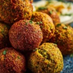 Falafels dorés et croustillants, délicieux plats végétariens faits maison.