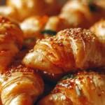 Feuilletés savoureux aux crevettes prêts à déguster pour un apéritif délicieux