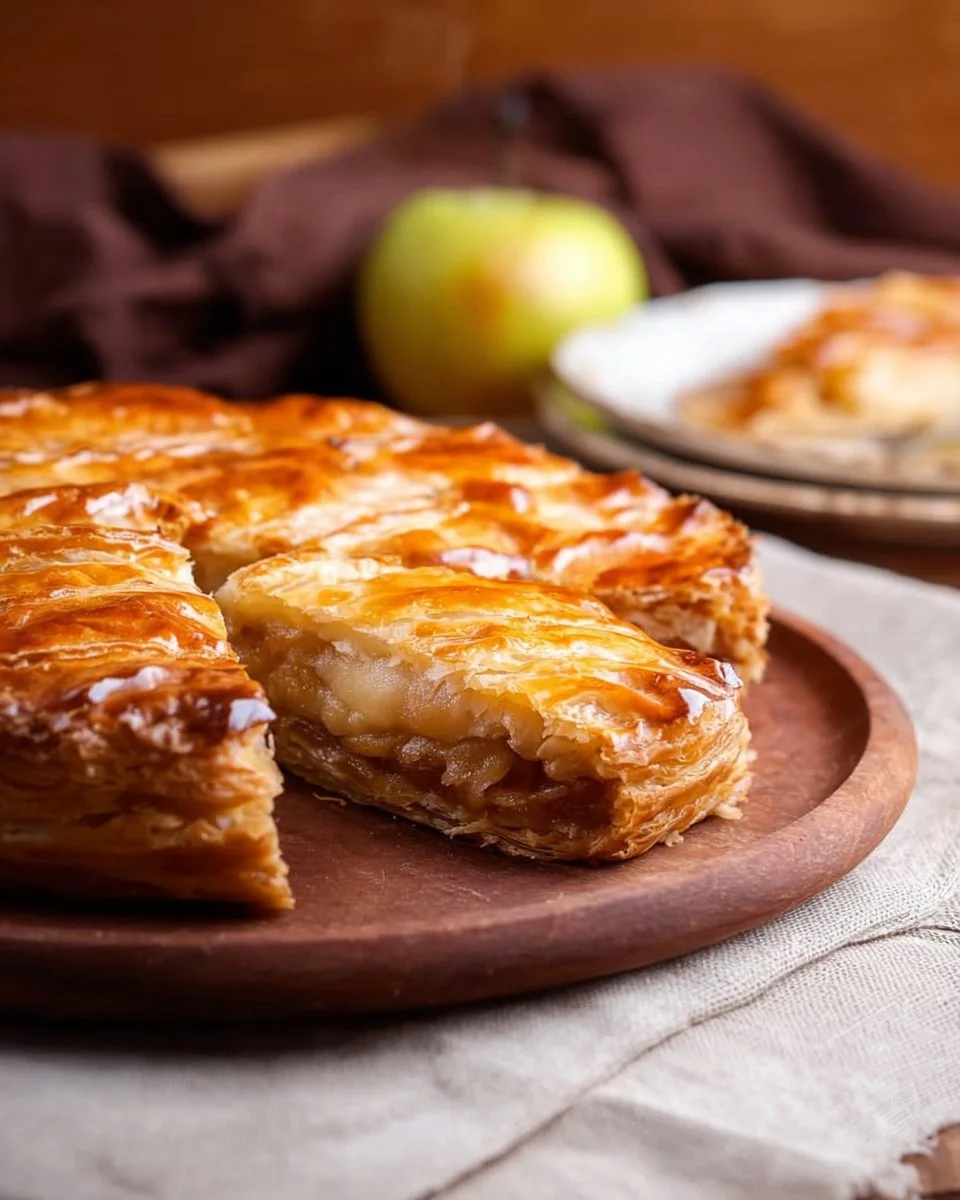 Galette des rois à la pomme, dessert traditionnel pour l'Épiphanie