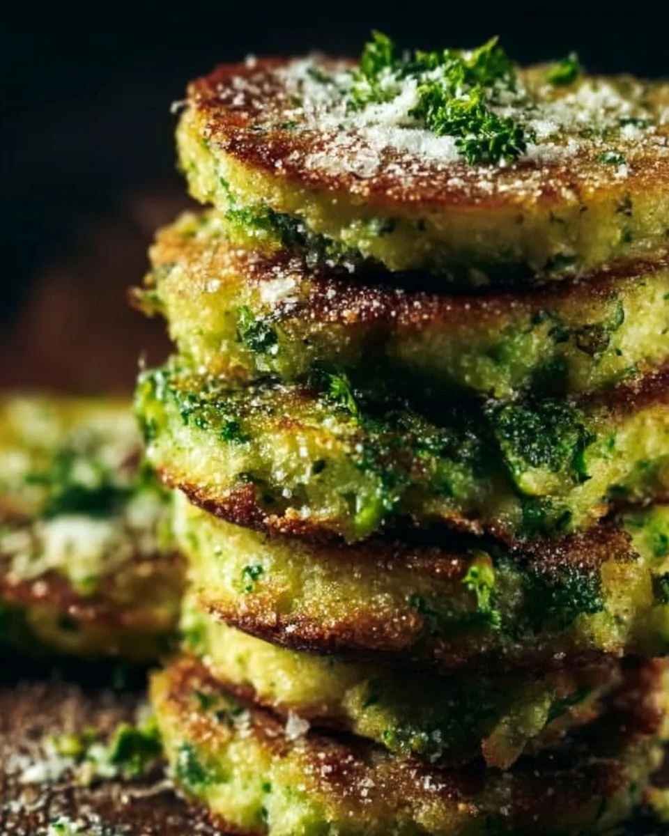Recette délicieuse de galettes de brocoli faites maison.