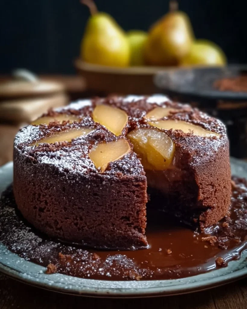 Gâteau Poires Chocolat