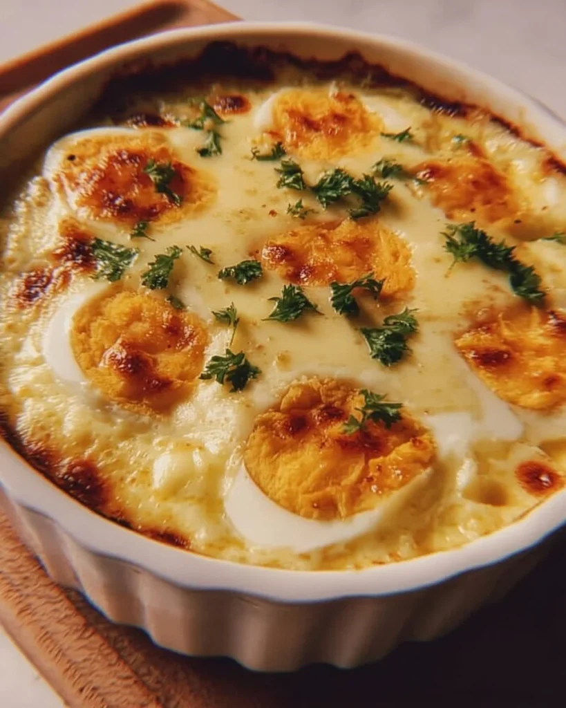 Gratin d&rsquo;œufs durs