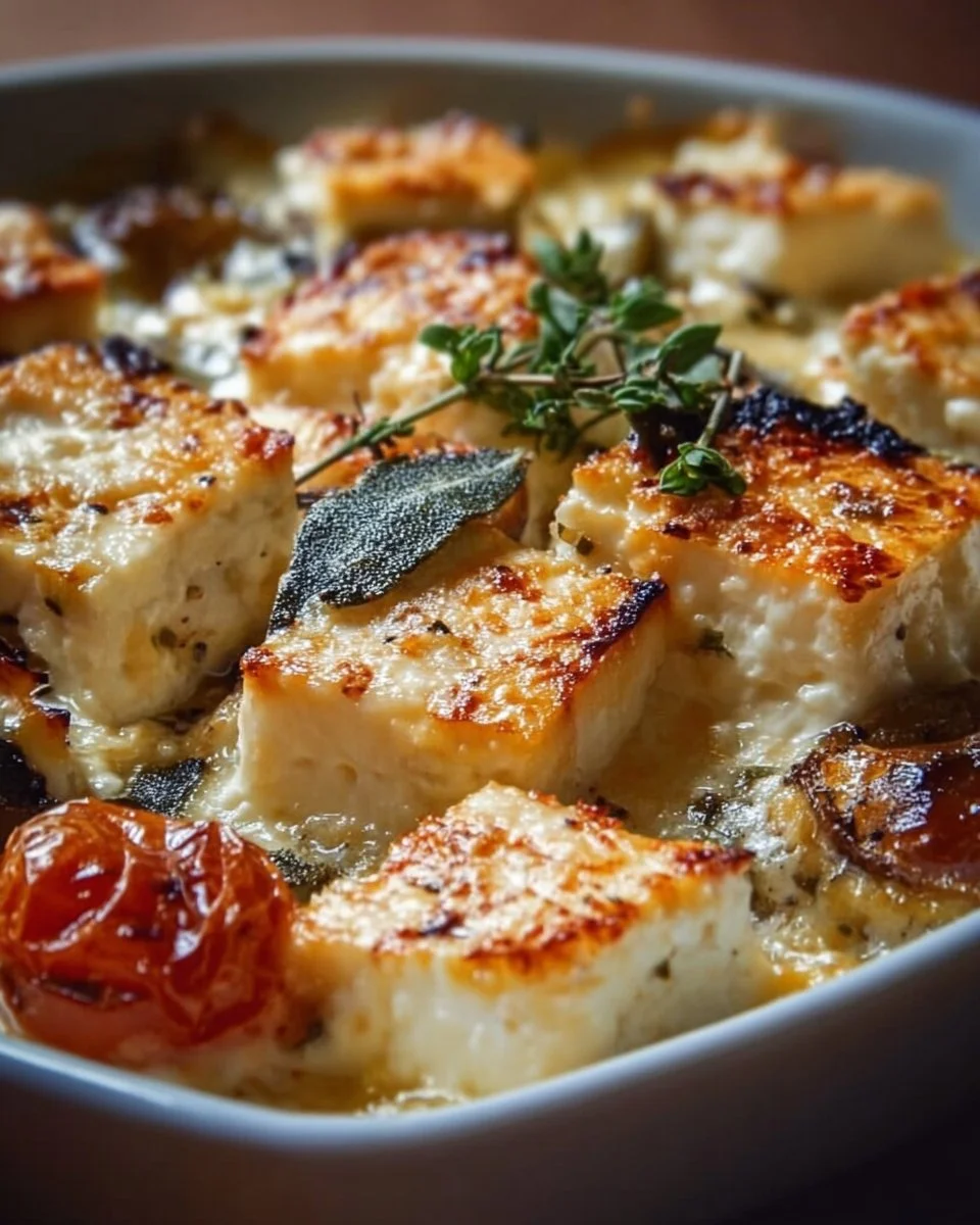 Gratin de légumes avec feta, plat savoureux et sain