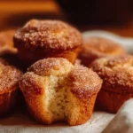 Muffins à la cannelle et au sucre, moelleux et parfumés.