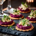 Assortiment de plats de Noël végétariens riches en protéines végétariennes